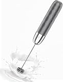 Maestri House Wiederaufladbarer Milchaufschäumer,elektrischer Handschaumbereiter, Abnehmbarer Schneebesen aus Edelstahl, Getränkemixer, Aufschäumer, Mini-Mixer für Matcha, Latte,LunaFro Mini