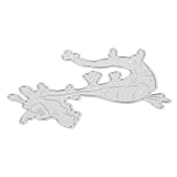 ARTSEWPLY Metall Stanzschablone DIY Dragon Motiv Kohlenstoffstahl Langlebig Wiederverwendbar für Scrapbooking Karten Basteln Kreative Schablone Präzise Schnitte