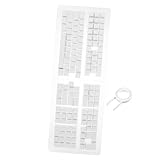 jojofuny 1 Satz Thailändische Tastaturkappe kabelgebundene Gaming-Tastatur übergeben Klaviatur mechanisch Mechanical keycaps White keycaps Gaming-Tastenkappe süße Tastenkappen Abs Weiß