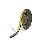 RELAWI Dichtungsband selbstklebend für Türen und Fenster - Türdichtung selbstklebend perfekt für Altbautüren, die Haustür, Fenster - Dichtband aus Moosgummi EPDM - wasserdicht (6x3mm, 5 Meter)