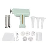Handheld Electric Pasta Maker, Tragbare Schnurlose Automatische Nudelmaschine mit 5 Nudelformscheiben, Haushalts Küchen Spaghetti Ramen Maker Machine