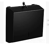 Edelstahl Papierhandtuchspender,28.2×26.2×10CM Papierhandtuchhalter,Handtuchspender Für Papierhandtücher,Papierspender Aus Edelstahl Für Badezimmer Und öffentliche Plätze(Schwarz)