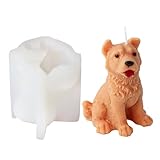 TingHaoO Bär-Silikonformen für Ornamente, Kerzen, Katzen, Hunde, Epoxidharz, Backformen für Kerzenherstellung