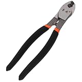 Gadpiparty Multifunktionale Abisolierzange Kabelschneider aus Metall und Gummi Schwerer Elektrischer Drahtstripper für Präzises Schneiden Abisolieren und Klemmen für Elektrotechnik und