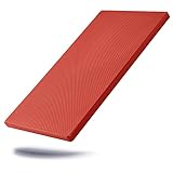 Gastronette Schneidbrett | großes Hackbrett HACCP Schneidebrett | Küchenbrett 2cm dick mit rutschhemmenden Füßen 50x30x2 cm aus Kunststoff antibakteriell Gastronomie Qualität Klingenschonend rot