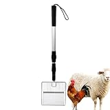 Hühnerkotschaufel - Leichte Siebschaufel Für Hühnerstall Reinigung | Robustes Hühnerstallzubehör, Dehnbare Streuschaufel Zum Trennen Von Kot Und Schmutz Im Hühnergehege, Praktisches Reinigungswerkzeug