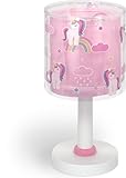 Dalber Kinder Tischlampe Nachttischlampe kinderzimmer Einhörner Tiere Unicorns, Kinderzimmer, Nachttischlampe, 41591, E14, Rosa