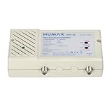 HUMAX DIGITAL Hausanschlussverstärker mit 4 Watt Leistungsaufnahme, Antennenverstärker für Kabelfernsehen mit Energiesparendes Schaltnetzteil, SAT Verstärker mit Netzteil und 7.5 dB Rauschmaß