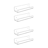 Cabilock 2 Sätze Ständer aus Acryl book shelves bücherstützen die organizer standregal eincremehilfe hängend Schrankorganisatoren Kleinigkeiten-Organizer Ablagefläche aus Acryl Transparent
