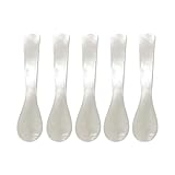 5er Set Perlmuttlöffel Kaviarlöffel Eierlöffel Caviar Spoons Handarbeit Kaviarlöffeln Perlmutt Servierlöffeln Klassischer Kaviarlöffel Eierlöffel Perlmutt für Ei Eis Kaffee Marmelade