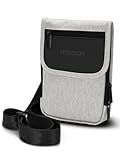 TRAVISON Brustbeutel | Verstärkter Halsriemen | RFID-Schutz | Umhängetasche Klein für Herren und Damen | Reisegeldbeutel | Kleine Schultertasche für Reisen und Alltag Herren-Handtasche Reisegeldbeutel