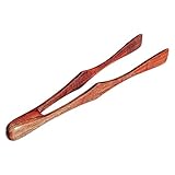 Küchenzange, Kochzange, Salatzange, Holzzange, Lebensmittelzange, Größe 10,63 x 0,87 Zoll, Holzzange für Salat, Nudeln, gegrillte Gurken, frittiertes Steak, Holzfarbe
