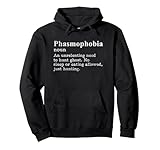 Phasmophobie Definition Paranormale Geisterjagd Verzweifelte Pullover Hoodie