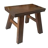SEWOART Kleine Bank Luftschlangen Für Hocker Tritthocker Spitzendekoration Dekoration Tragbare Keile Couchtischdekoration Tritthocker Für Erwachsene Haushaltsrätsel Holz Light Brown