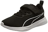 PUMA Unisex Kids Flyer Flex AC PS Sneaker, White Black, 28