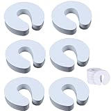JJiaoLinin Klemmschutz für Türen, 6 Stück Einklemmschutz fr Baby, Kindersicherung Tür, Fingerklemmschutz Baby, Schaumstoff Kinder Sicherung Klinke Extra Breit Haustiere Schützen（weiß）