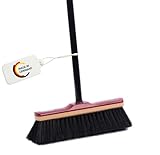 Echt- Rosshaarbesen Zimmerbesen 30cm mit Stiel Teleskopstiel Metallstiel Haushaltsbesen weich Rosshaar-Besen Kehrbesen feine dichte Echt-Haar-Borsten in Farbe schwarz