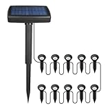Fangxuee Solarbetriebene Kleine Lautsprecher-Bodenleuchte, Außenwegleuchte, Gartenleuchte, Atmosphäre, Dekoratives LED-Licht