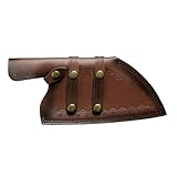 PRETYZOOM 2st Küchen Leder Messer Abdeckung Feuerzeuge Bausatz Wiederaufladbar Entlüften Mantelabdeckung Anlasser Werkzeug Luft Multi Regeneriertes Ledermaterial Ist Ledermaterial Brown