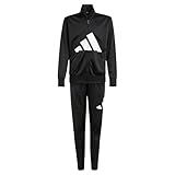 adidas Unisex Kids ESSENTIALS BIG LOGO CLIMACOOL TRACKSUIT, black/white, 9-10 Years