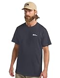 Jack Wolfskin Herren Essential M T-Shirt, Dark Navy/Grey, XL EU