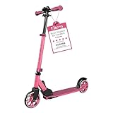 HUDORA Scooter Up 145 Junior - Hochwertiger & sicherer Kinder Roller ab 3 Jahre - Zusammenklappbarer City Roller mit 145 mm Rollen - Höhenjustierbarer Scooter für Jungen & Mädchen bis 60 kg