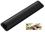 TECKNET Handballenauflage Tastatur, 43 x 8,5 cm, Ergonomisches Handgelenkauflage Tastatur mit 70D Memory-Schaum, rutschfeste Handauflage Tastatur Anti-Sehnenscheidenprobleme, für PC, Laptop, Gaming