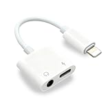 SRLWMYI Kopfhörer Aux Adapter für iPhone, 2-in-1 Lightnning auf Klinke 3,5 mm Kopfhörer Adapter kompatibel mit iPhone 14/13/12/11/X/XS/XR/8, unterstützt alle iOS Systeme