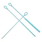 Hohopeti Silikon Strohhalm Reinigungsbürsten 3 Stück mit 20cm Griffen Weiche Babyflaschenbürsten für Enge Trinkhalme Hygienisch Reisefreundlich