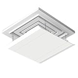 Wodsty Verstellbarer AC-Entlüftungs-Defltor für Ameisen und Haustiere, 30 x 30 cm, weiß, IC-Luftstrom-Dirtor mit werkzeugloser Installation für abgehängte Decken