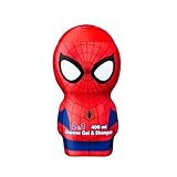 Air-Val International Spiderman Duschgel & Shampoo − 3D Figur mit tollem Duft, für Kinder und Erwachsene (400 ml)