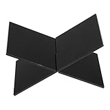 MAGICLULU 1 Satz Stand Regal Einheit Plattenständer abnehmbarer Leseständer Anzeige notenständern bookend magazine holder Magazinhalter die accountant Rezeptständer Buchständer Acryl Black