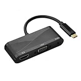 BESTonZON USB zu vga Adapter USB zu konverter USB-c auf vga USB-C zu Geben Sie c EIN USB auf VGA USB-c auf Adapter mit Ton Kabel Typ