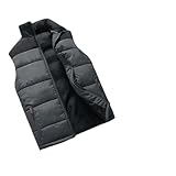 Generisch Weste Herren Steppweste Baumwolle Winterweste Angebote Warm Daunenweste Outdoor Übergangswesten Bequeme Sportwesten Verdicken Ärmellose Weste Herrenweste Angebote Des Tages Heute Grau 5XL