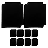 Healeved 10 Stück Schwarze Wasserfeste Pvc Trennblätter 12,7 X 7,6cm für Sammelkarten Ordnerregister und Büroorganisation