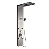 Auralum Edelstahl Duschpaneel 3 Funktionen Duschsäulen Regendusche Duschset mit Wassertemperaturanzeige