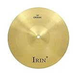 Opatiny Brass Cymbal Drum Set Percussion, 8 10 12 14 16 Zoll Splash Crash - Hat Becken, Golden Finish Anfänger und Profispieler