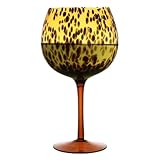 Weingläser mit langem Stiel, Kristall-Rotweingläser, Trinkbecher, stilvolles Vintage-Barzubehör für Weinliebhaber, einzigartiges Leopardenmuster für Weihnachten