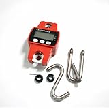 300KG 660lbs Elektronische Hängewaage Industrielle Schwere Kranwaage LED Bildschirm mit Fernbedienung und Professionellem Haken Wiederaufladbarefür Landwirtschaft, Jagd, Angeln, Werkstatt, Zuhause