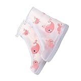 Hohopeti wasserdichte Regen Schuhüberzüge rutschfeste PVC Überschuhe mit Cartoon Motiv Schutz vor Regen Schlamm und Nässe für Jungen und Mädchen