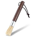 Nogeqi Reinigungspinsel Kaffeemaschine Aus Naturborsten, Barista Pinsel Kaffee Zubehör Mit Holz Griff Ergonomischem Siebträger Zubehör Für Kaffeemühlen Espressomaschine (Dunkelbraun)