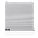 TEXMAXX® Raffrollo ohne Bohren 45 x 140 cm/Raffrollo mit Ösen/Raffrollo mit Hakenaufhängung/Raffrollo Blickdicht/Ösenrollo ohne Bohren – inkl. Zubehör