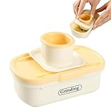 Knoblauchschneider, Knoblauchzerkleinerer, manueller Gurkenschneider, Edelstahl, multifunktionales Küchengerät, kompakter Knoblauchzerkleinerer, Ingwerreibe für, Kartoffeln, Gurken, Karotten