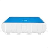 Intex Solarabdeckplane für Ultra Frame rechteckig 488 x 244 cm, Stärke 160 Mikron, Fertigungsmaß: 476 x 234 cm, 28029 Blau