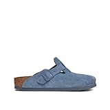 Birkenstock Boston Herren-Hausschuhe Blau 1026804, blau, 40 EU