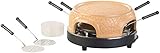 Cucina di Modena Pizzadome: Pizzaofen mit echter Terrakotta-Haube für 6 Personen (Pizza-Raclette, Pizza Raclette Öfen, Grillplatten)