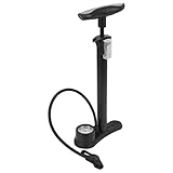 Standpumpe Universal Luftdüse 11 Bar Hochdruck Fahrrad Reifenpumpe mit Manometer für Fahrzeugreifen für Basketball