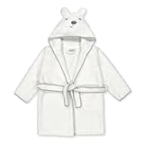 BOSKIMO KIDS - Bademantel für Kinder und Jugendliche aus Baumwolle: Junge, Mädchen, Unisex, Kinder und Baby – 100% OEKO-TEX-Baumwolle – 2 Taschen, Gürtel, Kapuze, Bademäntel mit Stickerei für Kinder