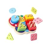 Generisch Formen Sortierspielzeug,Feinmotorik Lernen Im Vorschulalter | Farbensortierer & Stapelwürfel Spielzeug | Geschenk Zu Weihnachten Geburtstag Für Mädchen Zuhause