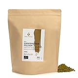BIO Hanfproteinpulver (2kg), 43% Protein, Hanfprotein, Gemahlene Hanfsamen aus biologischem Anbau, 100% Natürlich und rein, Vegan Protein